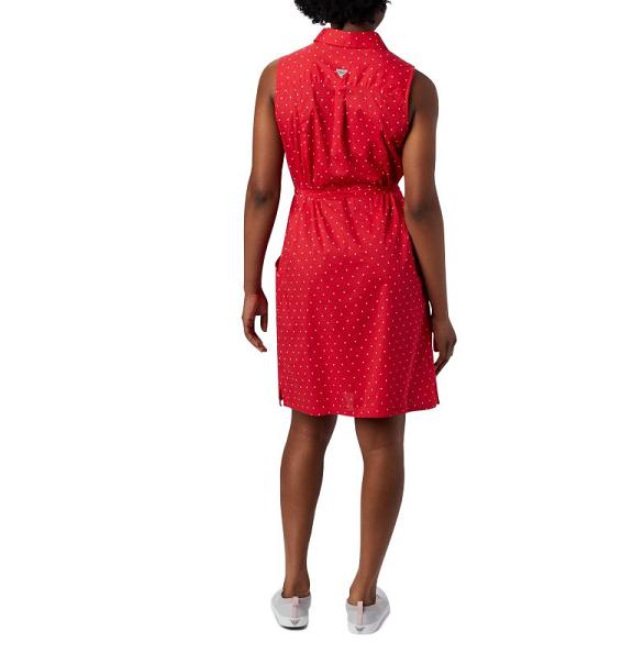 Columbia PFG Bonehead Dresses Red For Women's NZ14596 New Zealand